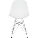 Ver imagem 5 de Kit 3 Cadeiras Charles Eames Eiffel Base Metal Cromado Branca