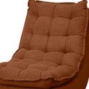 Ver imagem 5 de Kit Poltrona Decorativa Melissa com Balanço Gangorra Estofada e Puff em Bouclê:bouclê Terracota