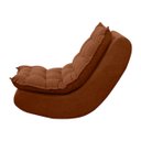 Ver imagem 3 de Kit Poltrona Decorativa Melissa com Balanço Gangorra Estofada e Puff em Bouclê:bouclê Terracota