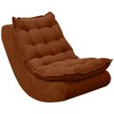 Ver imagem 2 de Kit Poltrona Decorativa Melissa com Balanço Gangorra Estofada e Puff em Bouclê:bouclê Terracota