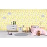 Papel de Parede Infantil 01 - Educação Amarelo - 0,52 x 2,00 metros - 2