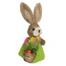 Coelho Fêmea de Palha Páscoa Decoração Enfeite Coelhinho 34cm - 3