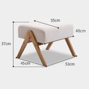 Ver imagem 7 de Cadeira Balanço Poltrona Madeira com Apoio de Pés Pernas Luxo Moderna Donna