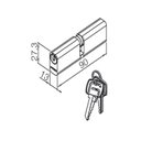 Ver imagem 2 de Cilindro Tradicional 725 Zamac 90mm Cromado Pado