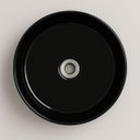 Ver imagem 7 de Cuba Apoio Banheiro Lavabo Redonda Oval 40cm Preta Brilho Brilhante Pia Moderna Estilo Industrial