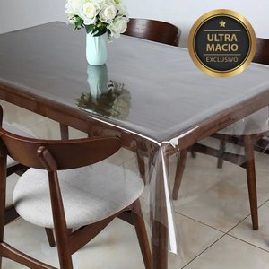 Toalha Mesa Plastico Transparente Pvc 2,20x1,40 - 0,15mm