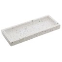 Ver imagem 5 de Conjunto 5 Bandejas de Mármore Terrazzo Lyor Retangular 25x10x2cm Aparador Banheiro