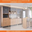 Ver imagem 5 de Torre Quente 100%mdf 70cm 1 Nicho para Forno 3 Portas e 2 Gavetas Estela Mgm Móveis Freijó/