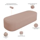 Ver imagem 6 de Cabeceira Cama Box Casal 160cm Lanna com Puff Recamier Doha W01 Linho Rosê - Lyam Decor