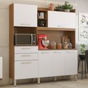 Ver imagem 2 de Kit Cozinha Compacta 6 Portas 2 Gavetas Select D02 Amendola/Branco - Mpozenato