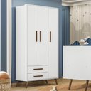 Ver imagem 1 de G. Roupa 3pts/2gav Q Encanto Retrô Branco Acet. 3830 - Qmovi