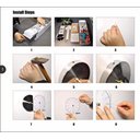 Ver imagem 3 de Relógio de Parede Gigante Alg Romanos - Prateado