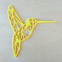 Ver imagem 1 de Quadro Beija-flor - Adorno, Quadrinho, Enfeite, Decoração - Toque 3D:Amarelo