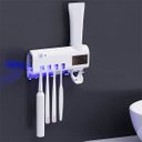 Ver imagem 2 de Porta Escova de Dente com Esterilizador Uv e Aplicador Automático de Pasta Dental Recarregável