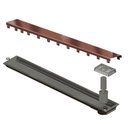 Ver imagem 1 de Ralo Linear Inox 50 Cm Saída Extremidade Rose Gold Versatile