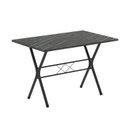 Ver imagem 4 de Conjunto de Mesa Tubular 100x60cm Tampo em Ardósia com 4 Cadeiras Lívia Preto/Txt