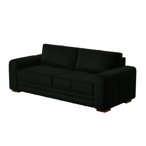Sofá Decorativo Sala de Estar Champions 2 Lugares 150cm Couro Verde - Mozzelar