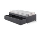 Ver mais imagens de Base Box Cama Solteirão Sapateira Suede Cinza e Colchão Hanover Inducol 96x203