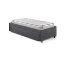 Ver imagem 7 de Base Box Cama Solteirão Sapateira Suede Cinza e Colchão Hanover Inducol 96x203