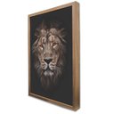 Ver imagem 4 de Quadro Decorativo Leão Africano em Moldura Caixa Tacolado Moldura Trad 1cm Branca com Vidro 40 X 60c