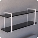 Ver imagem 3 de Prateleira Estilo industrial Para Sala Parede GND BP 100cm
