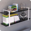 Ver imagem 1 de Prateleira Estilo industrial Para Sala Parede GND BP 100cm