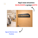 Ver imagem 5 de Placa Sinalização Banheiro Wc Mdf Masculino Feminino Parede - Feminino