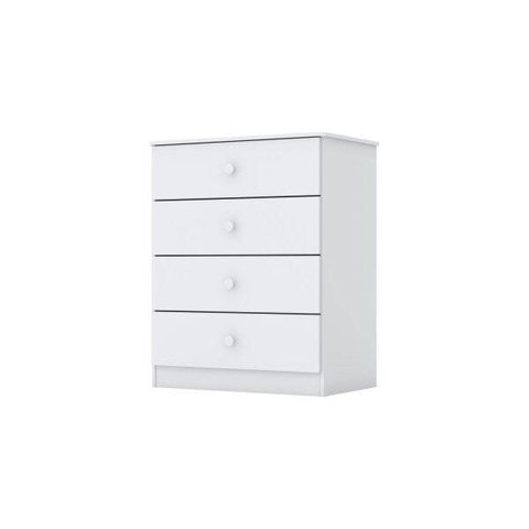 Cômoda Infantil 4 Gavetas Labirinto Branco