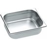 Cuba Gastronomica Inox Gn 1/4 X 65mm (265x162mm) Brasinox - 6