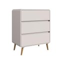 Ver imagem 1 de Cômoda Linha Curve 3 Gavetas 76,5X45cm Bege Dunas