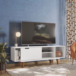 Rack para TV até 55 Polegadas 1 Porta 1 Prateleira Oregon Retrô  - 1