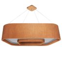 Ver imagem 1 de Pendente Adri Wna6006pdib Wood Anel Arredondado 60x15cm 6xe27 Cor:iroko