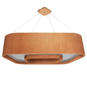 Pendente Adri Wna6006pdib Wood Anel Arredondado 60x15cm 6xe27 Cor:iroko