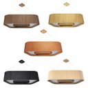 Ver imagem 3 de Pendente Adri Wna6006pdib Wood Anel Arredondado 60x15cm 6xe27 Cor:iroko