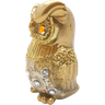 Estátua Coruja da Sabedoria Proteção Dourada Decoração Luxo - 3