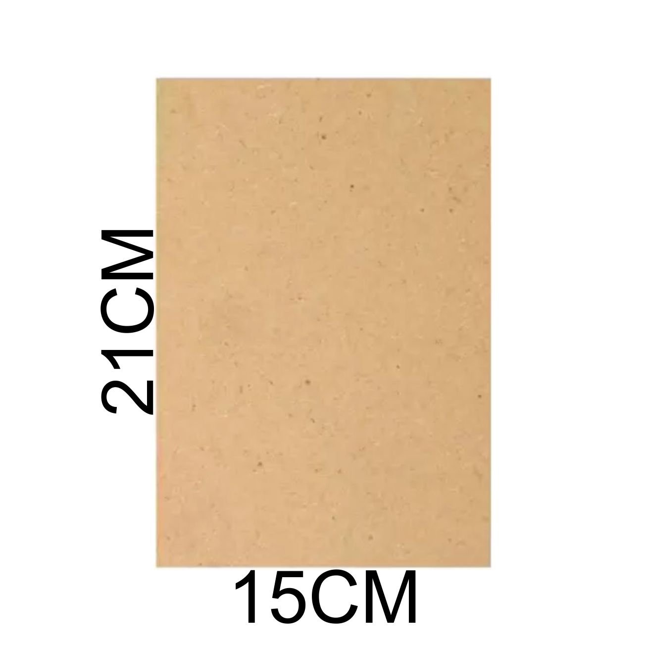 Chapa Mdf Cru 3mm Placa 15x21 Cm A4 para Artesanato Adesivo 50 Unidades 2 Faces Cru - 2