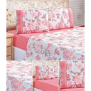 Ver imagem 3 de Jogo de cama queen com lençol de cima 198cm x 158cm lecol casal quin com 4 peças