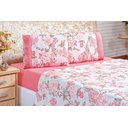 Ver imagem 4 de Jogo de cama queen com lençol de cima 198cm x 158cm lecol casal quin com 4 peças