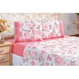 Jogo de cama queen com lençol de cima 198cm x 158cm lecol casal quin com 4 peças - 4