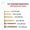 Kit Parafuso Madeira Chipboard Phs 3,5mm Varias Medidas 600p - 2