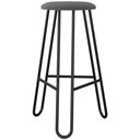 Ver imagem 5 de Kit 03 Banquetas Baixa Bar Cozinha Sala de Jantar Áris C01 Preto Linho Fendi Cinza - Lyam Decor