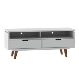 Rack Para TV até 55 Polegadas 2 Gavetas Lévis Retrô Olivar - 5 Rack Para TV até 55 Polegadas 2 Gavetas Lévis Retrô Olivar - 5
