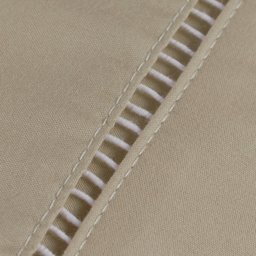 Roupa de Cama Solteiro 400 Fios 2 Peças 100% Toque Macio Cor:bege - 4