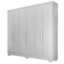 Ver imagem 4 de Guarda Roupa Milly 6 Portas 4 Gavetas Cor:branco
