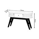 Ver imagem 4 de Aparador Decorativo Lauro 2 Portas Deslizantes Mdp 1 Gaveta Cinamomo/offwhite G97 - Gran Belo