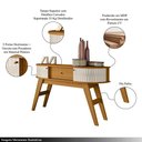 Ver imagem 3 de Aparador Decorativo Lauro 2 Portas Deslizantes Mdp 1 Gaveta Cinamomo/offwhite G97 - Gran Belo