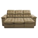 Ver imagem 6 de Sofá Retrátil Reclinável Atenas 2,30m Suede Velut Bege C/ Molas no Assento - King House