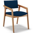 Ver imagem 3 de Kit 02 Cadeiras para Sala de Jantar Estar Living Giorgia B04 Suede Azul Marinho - Lyam Decor