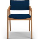 Ver imagem 6 de Kit 02 Cadeiras para Sala de Jantar Estar Living Giorgia B04 Suede Azul Marinho - Lyam Decor