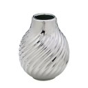 Ver imagem 1 de Vaso Decorativo Prata Bojudo Ondulado